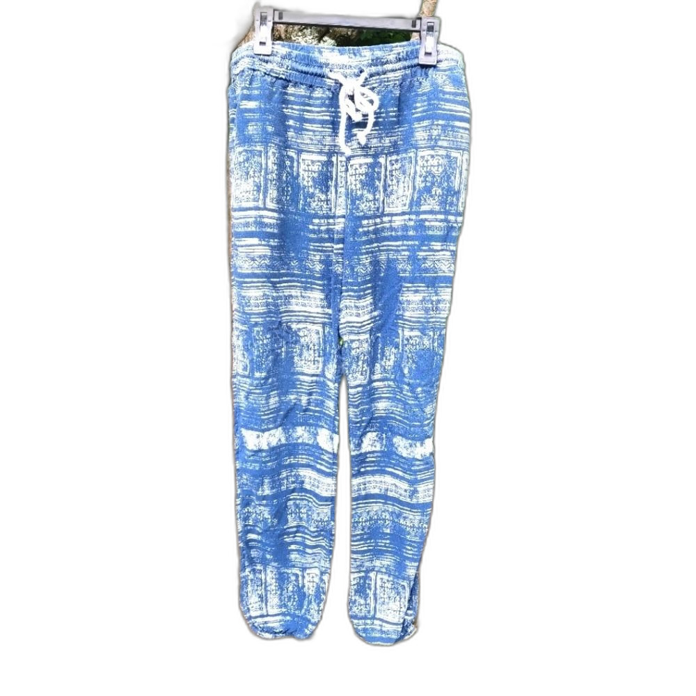 Roxy Blue and White Track Pants
